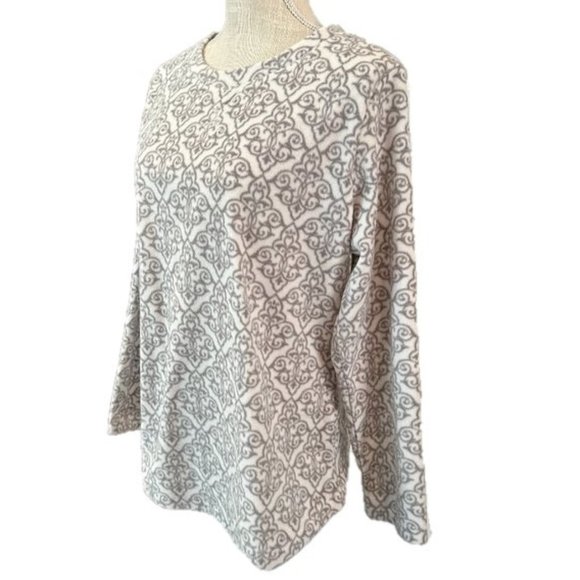 KAREN SCOTT Soft Fleece Pull Over Top - Medium - Picture 1 of 7